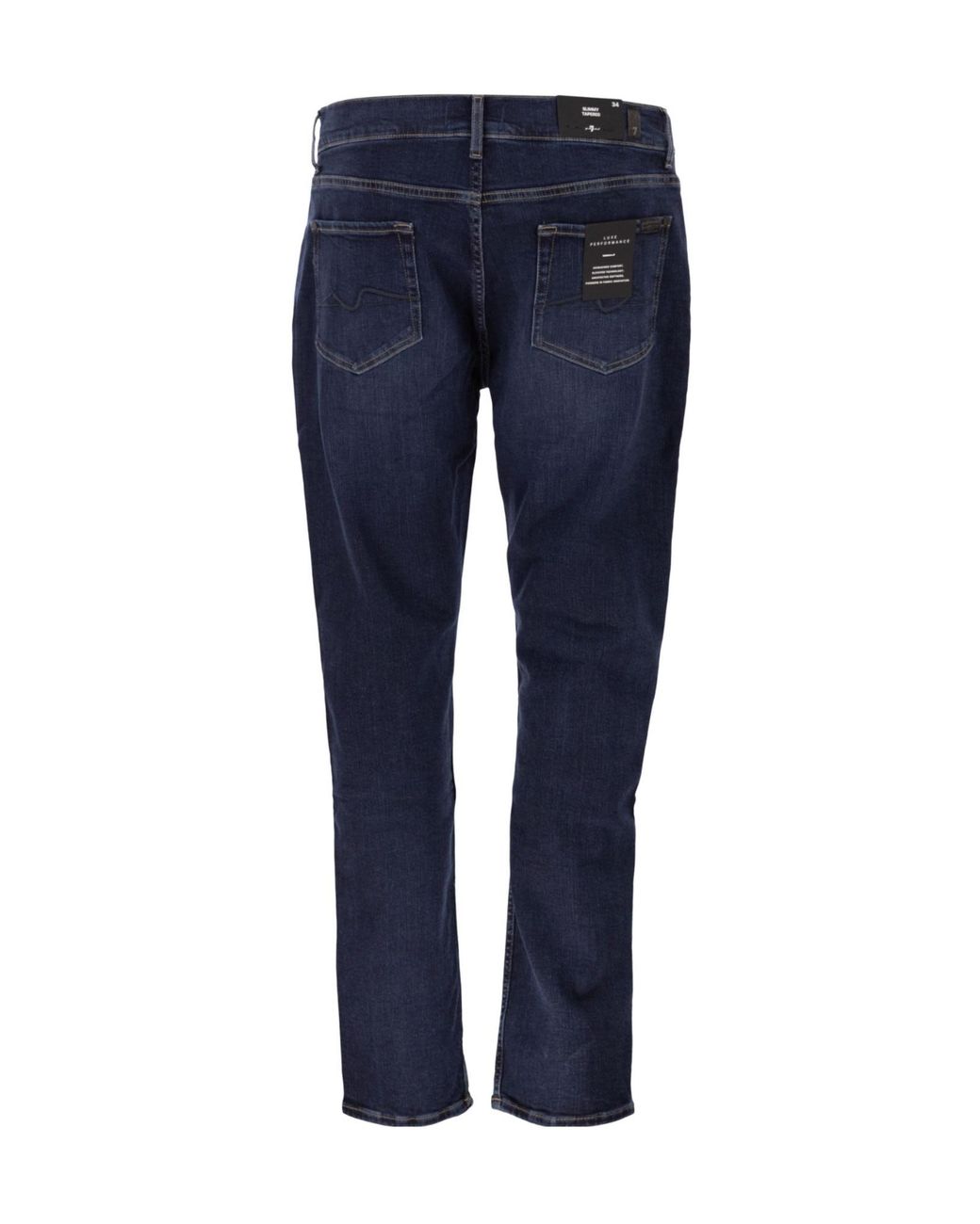 7 For All Mankind Blue Slimmy Tapered Jeans for men