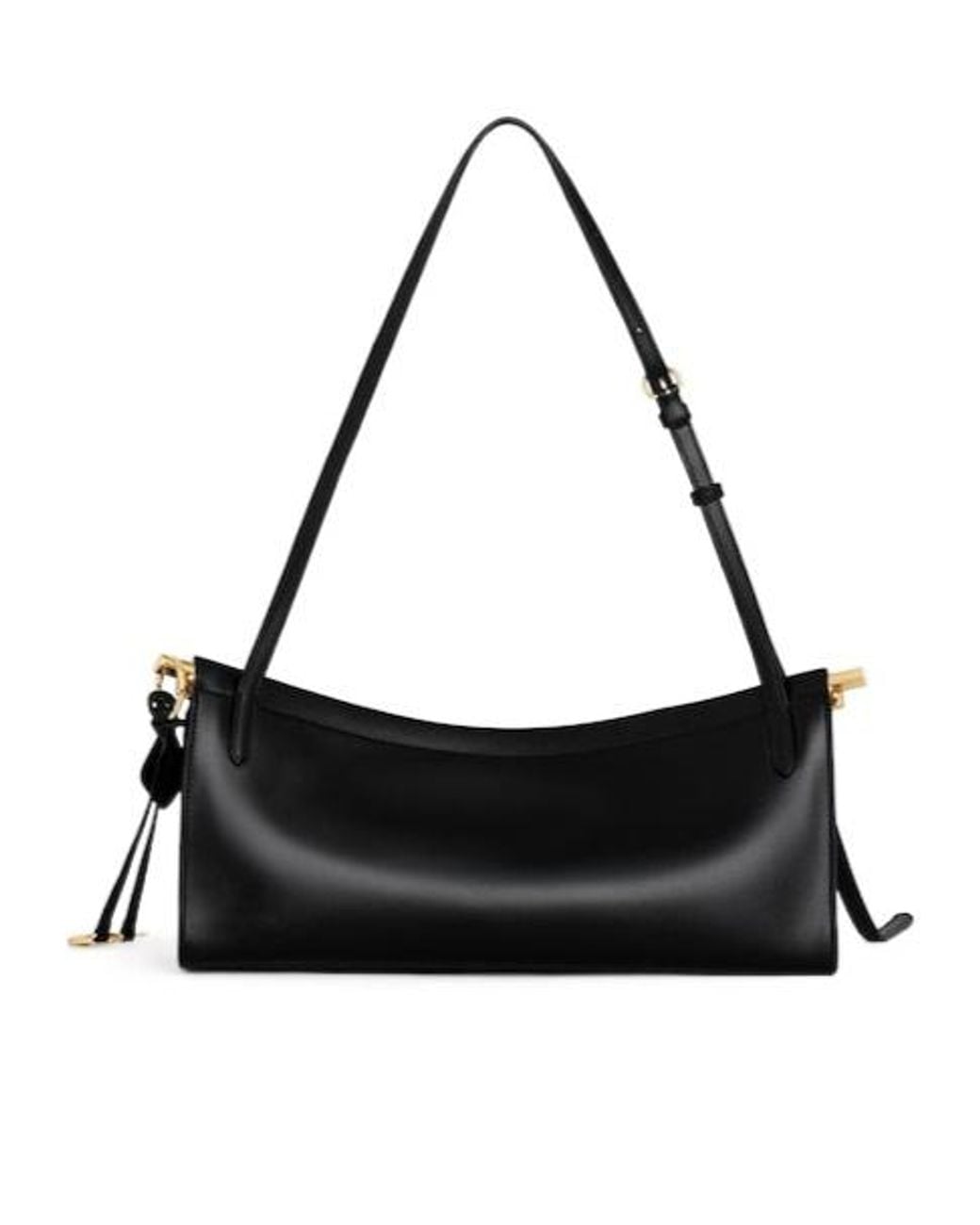 Alaïa Black Le Click East West Medium Leather Shoulder Bag