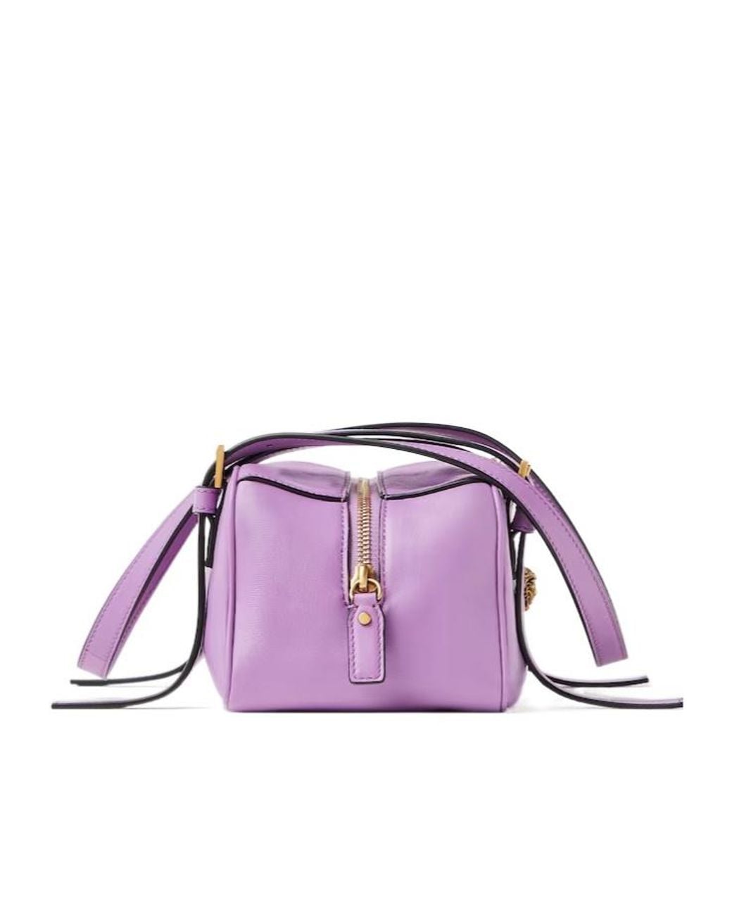 Versace Purple Emblème Bowling Bag