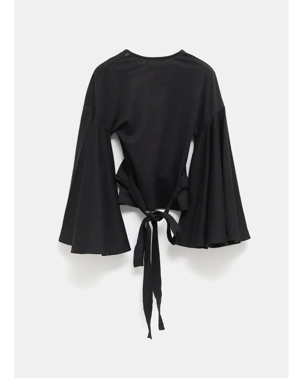Jacquemus Black Le Cache Coeur Ventadou Wrap Top