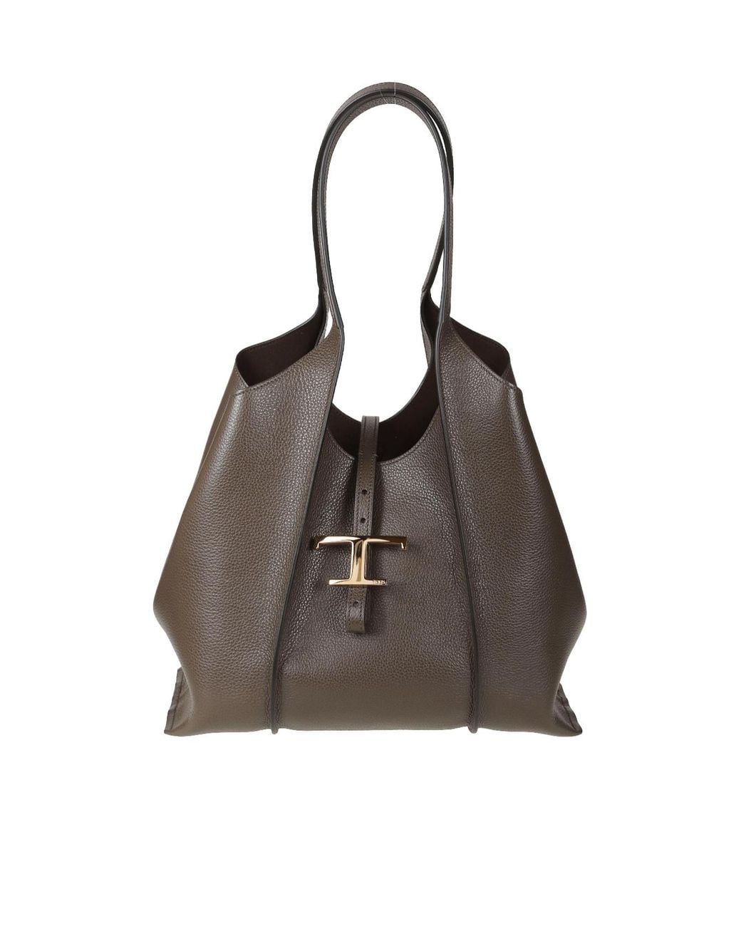 Tod's Brown T Timeless Logo-Detail Handbag