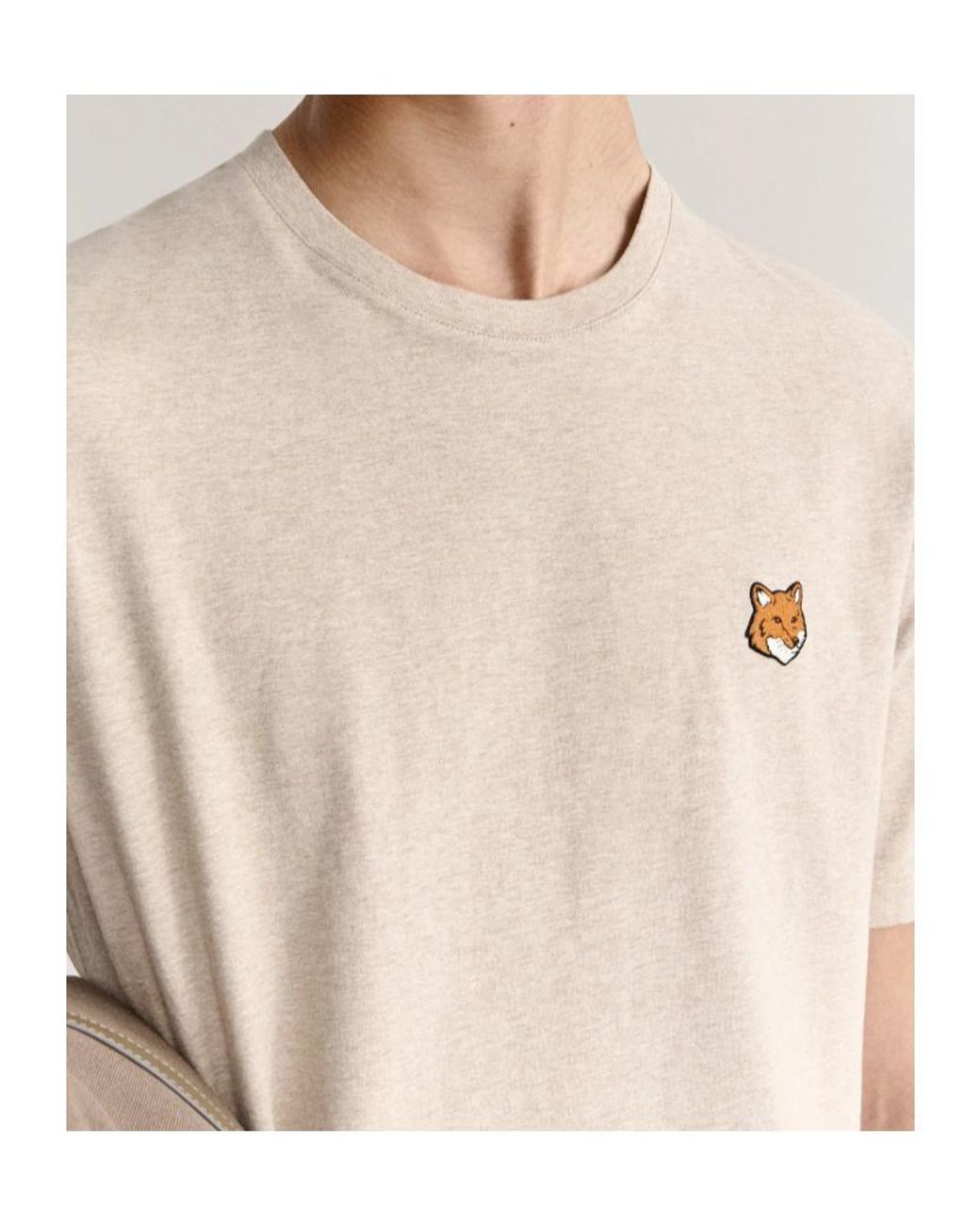 Maison Kitsuné Natural Fox Head T-Shirt for men