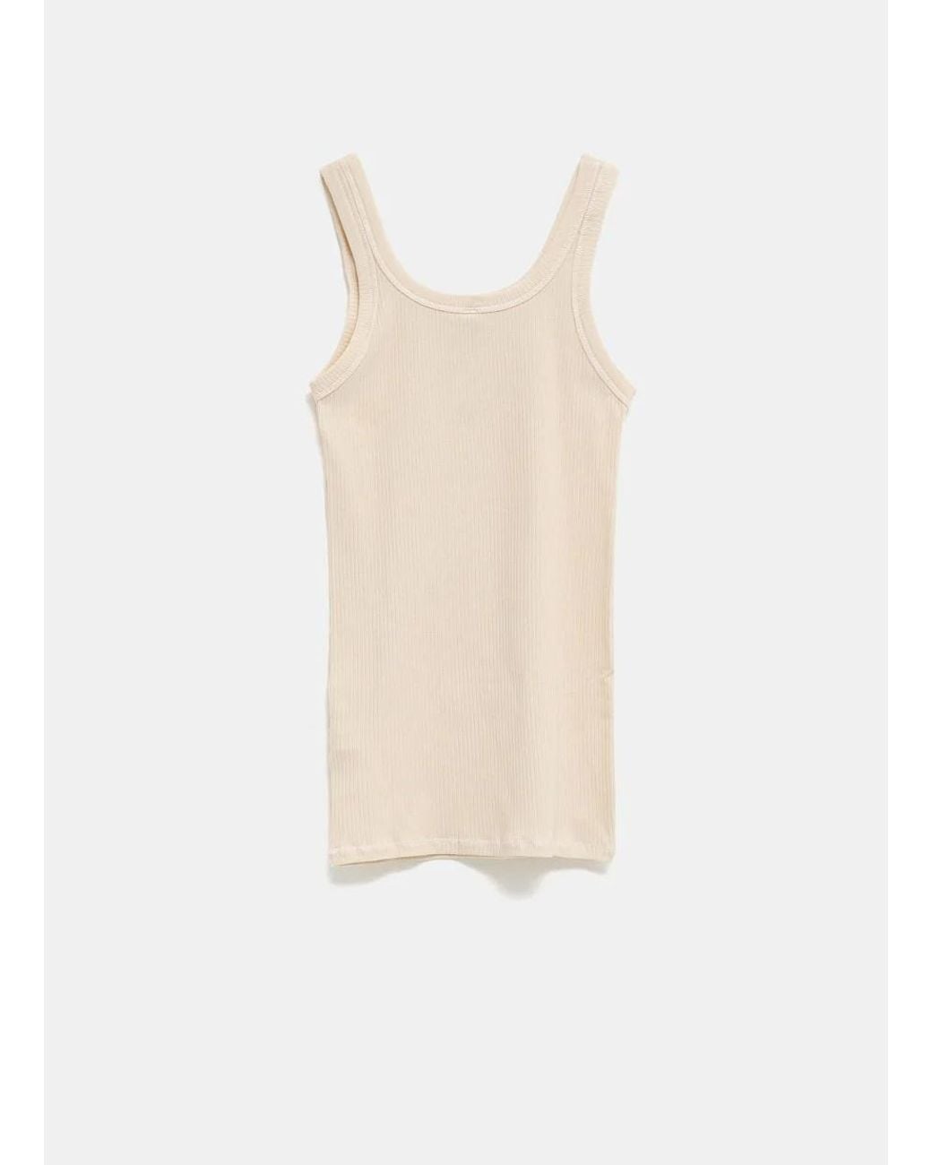 Baserange Natural Round Neck Sleeveless Vest