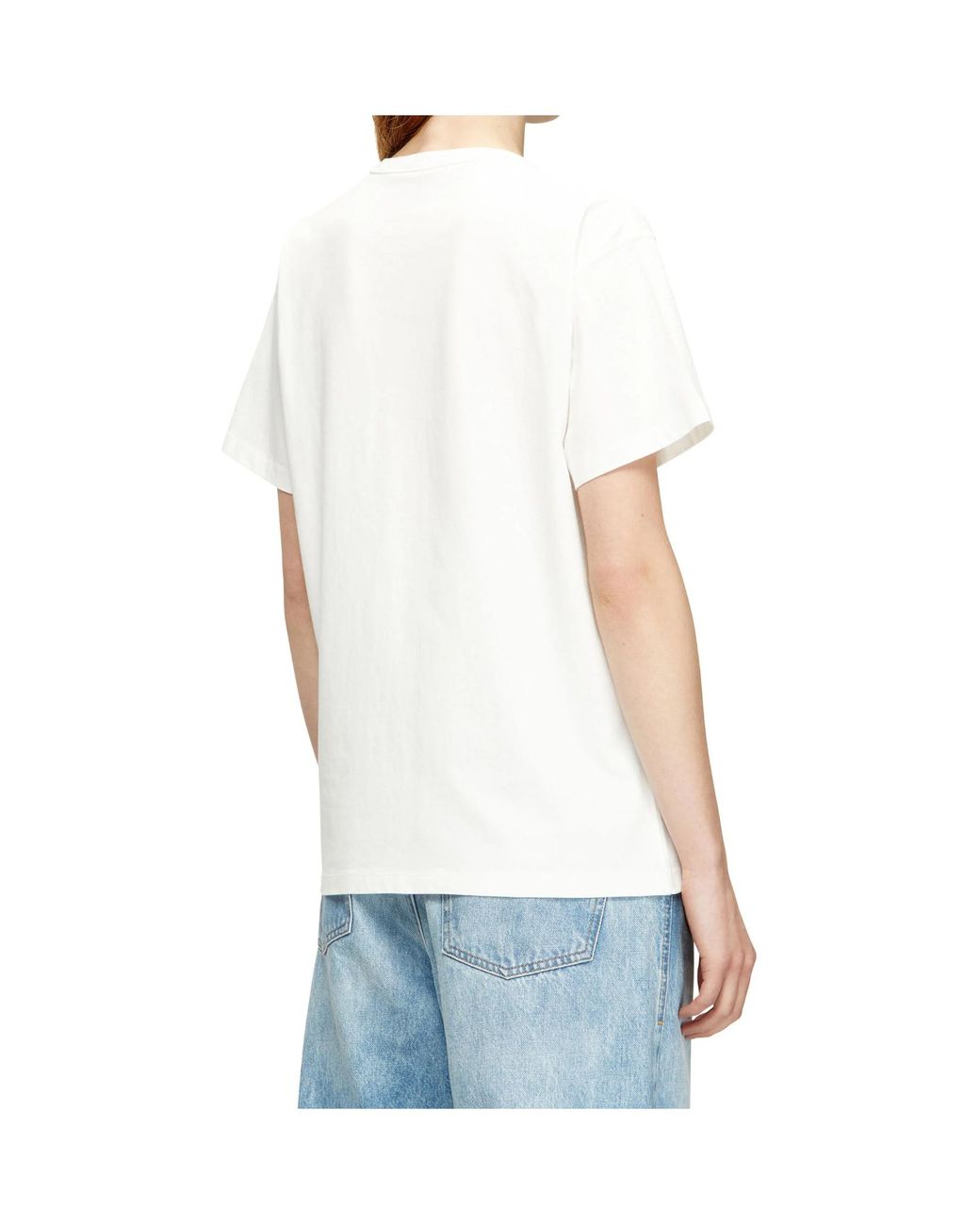 DIESEL White T-Normy-Od-S1 Metallic Oval D T-Shirt