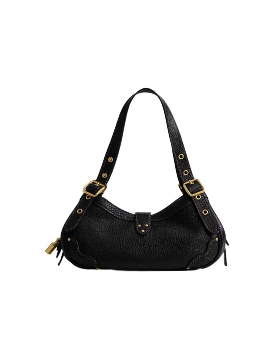 COACH Black 31 Drifter Buckle-Detail Tote Bag