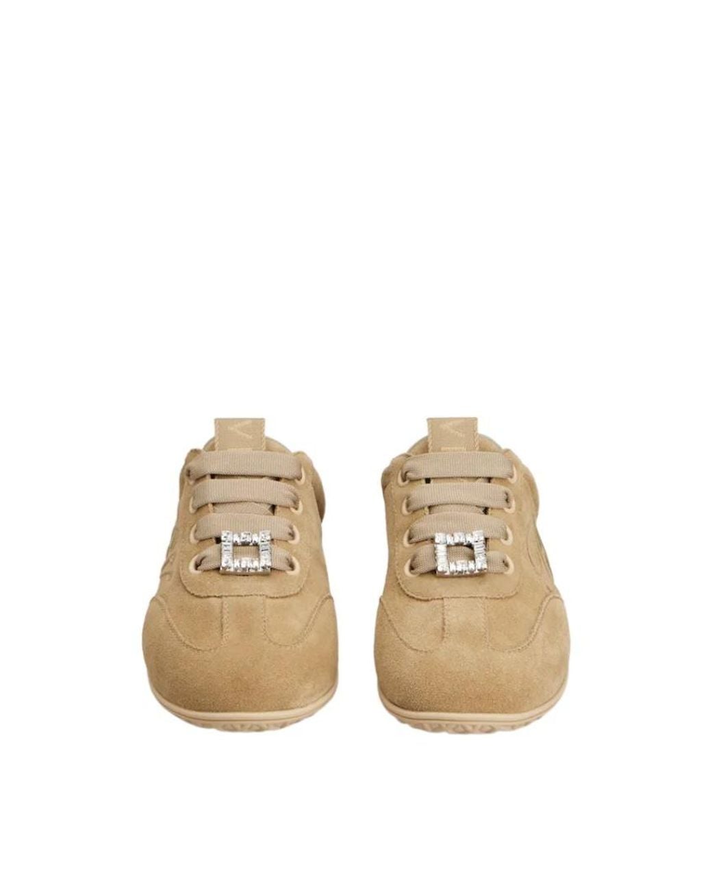 Roger Vivier Natural Viv Low Mules