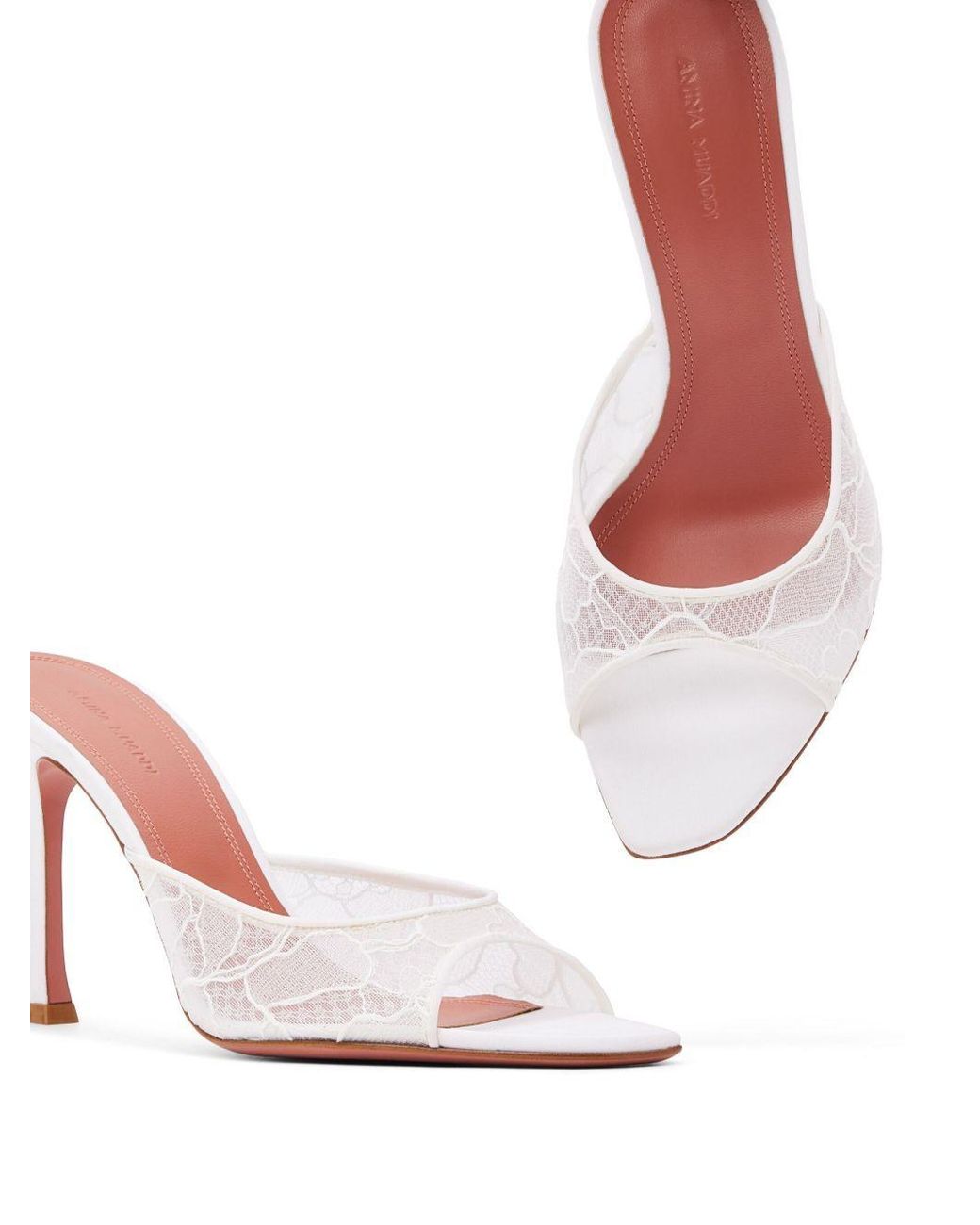 AMINA MUADDI Pink Open-Toe High-Heeled Sandals