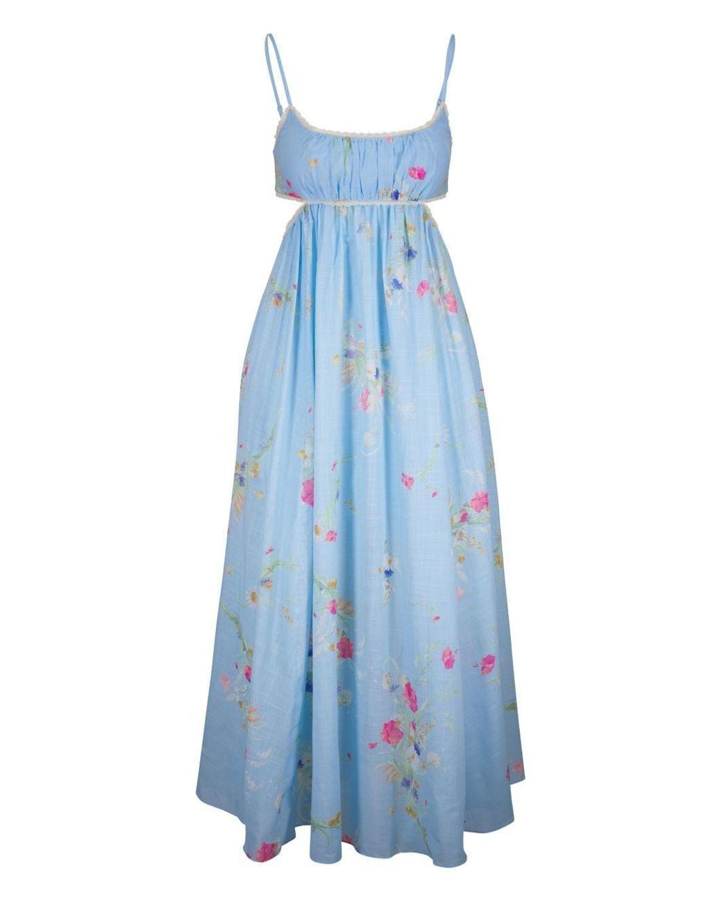 Zimmermann Blue Lucky Picnic Maxi Dress