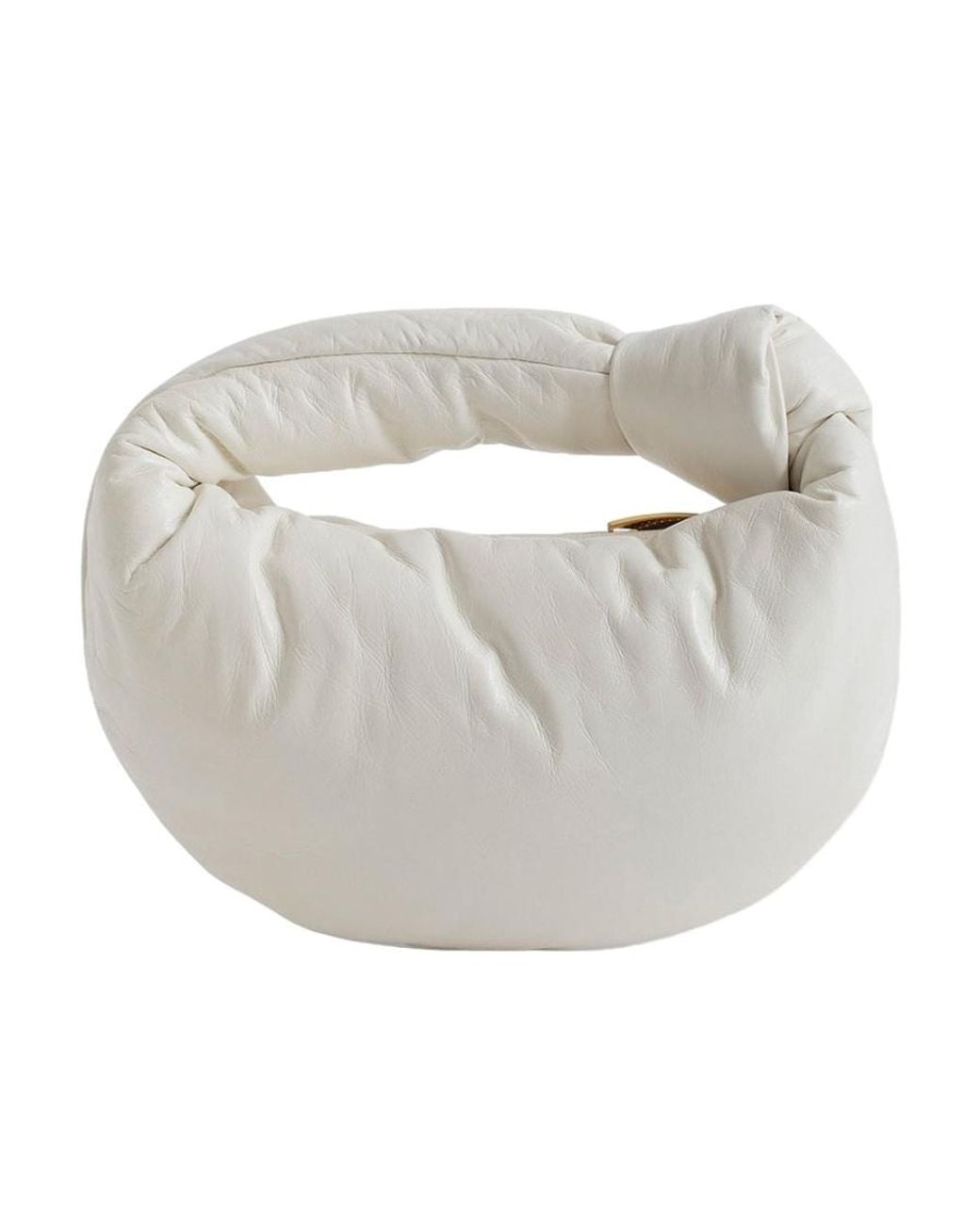 Bottega Veneta White Knotted Mini Jodie Bag