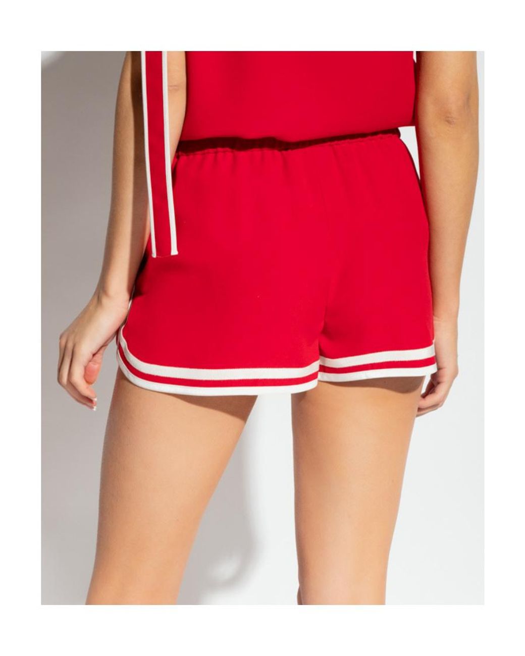 RED Valentino Red Elasticated Waist Track Shorts