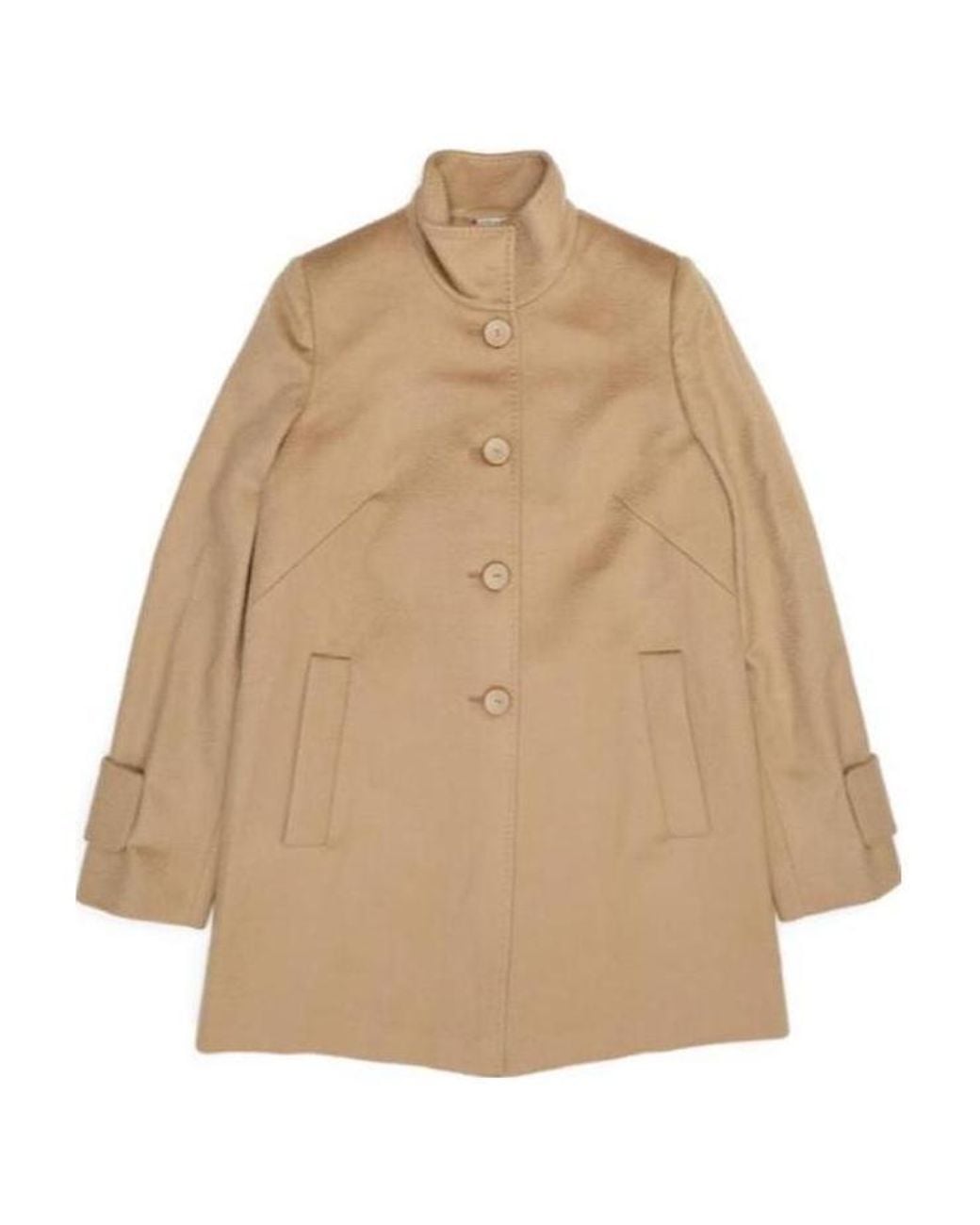 Max Mara Natural Single-Breasted Coat