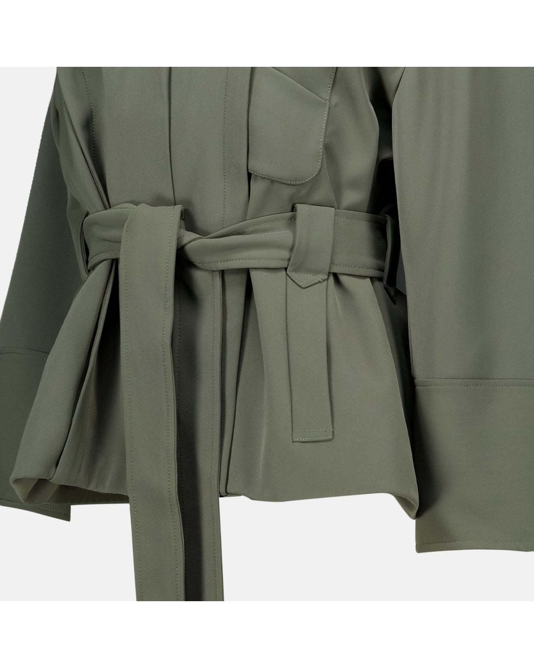 Christopher Esber Green Virelle Belted Jacket