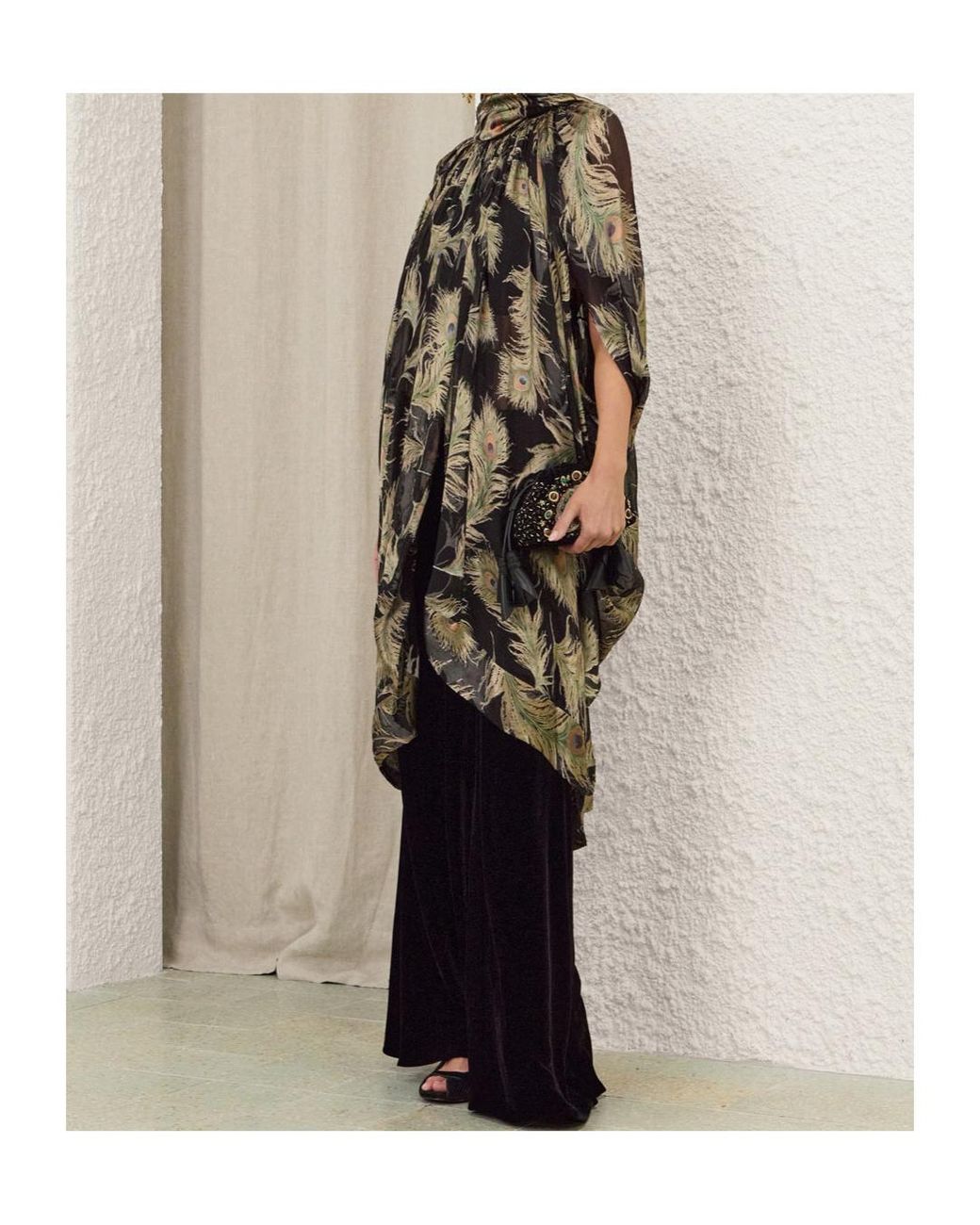 Zimmermann Green Ascent Burnout Halter Blouse