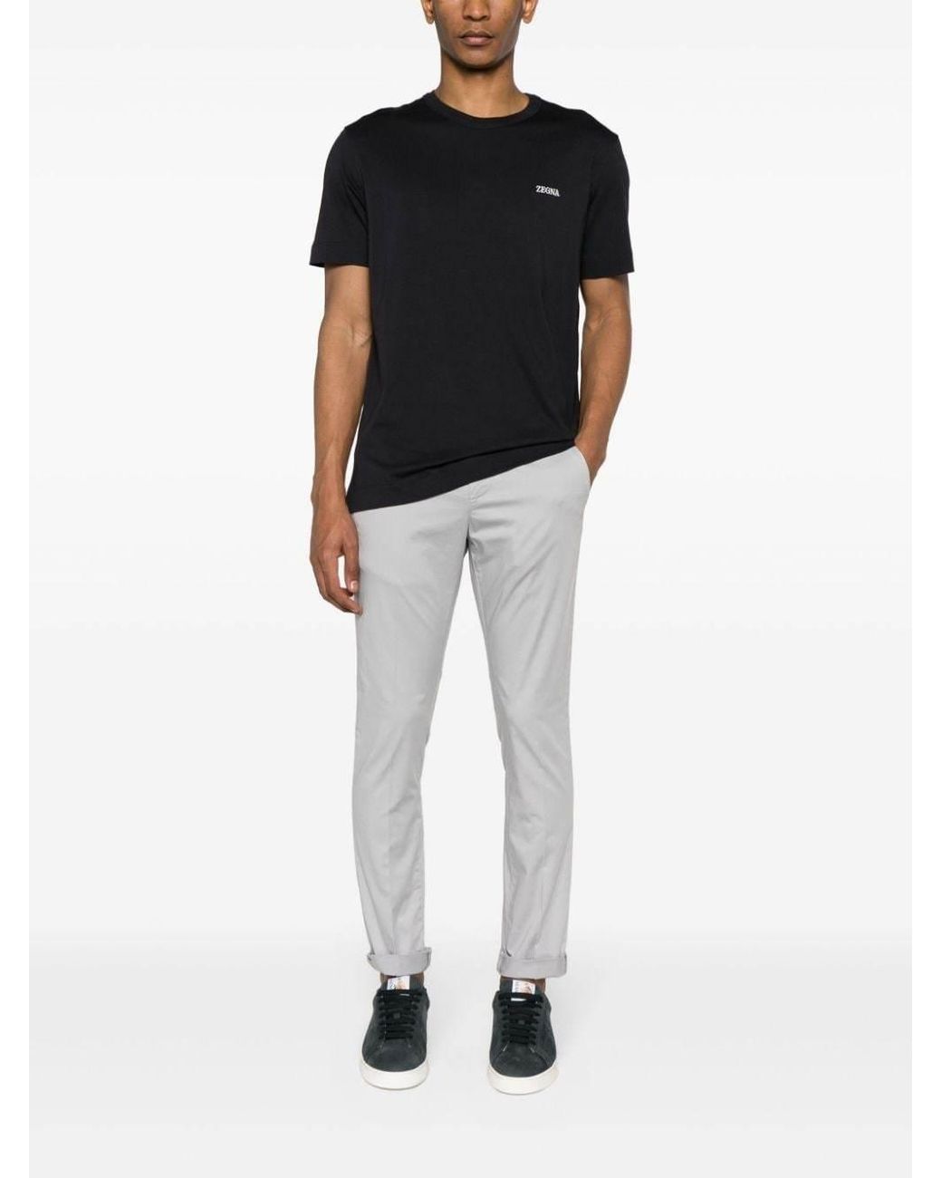 Dondup Gray Gaubert Slim-Fit Pants for men