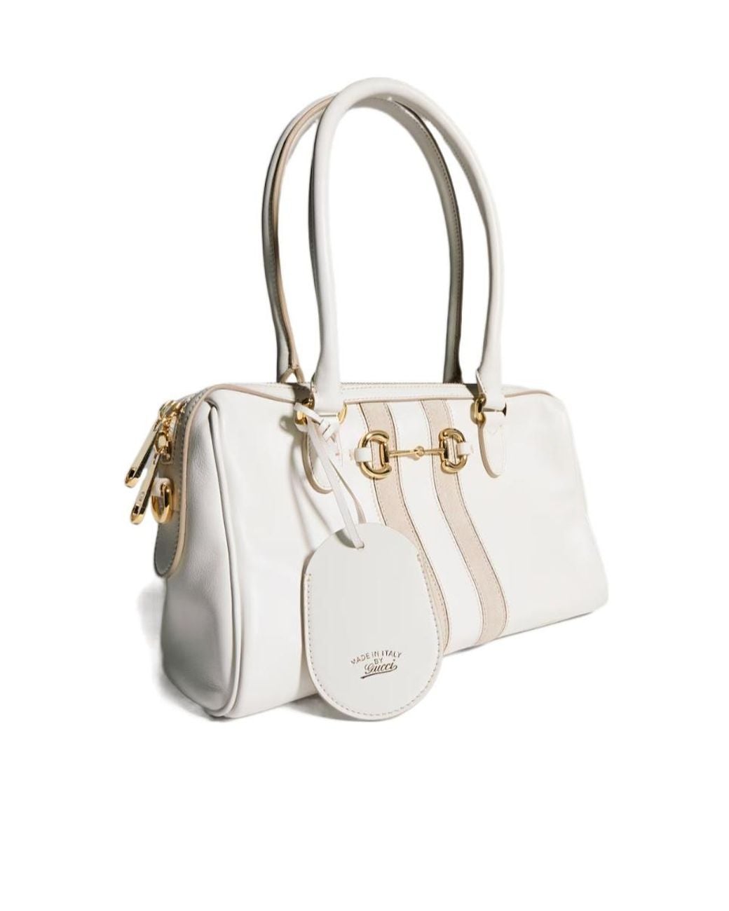Gucci Natural Borsetto Medium Boston Bag