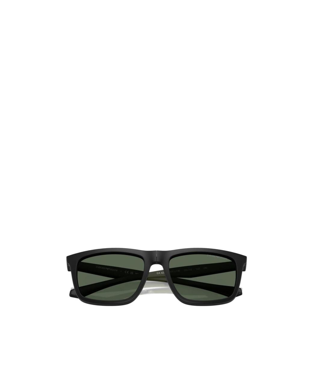 Emporio Armani Black Square-Frame Clip-On Glasses for men