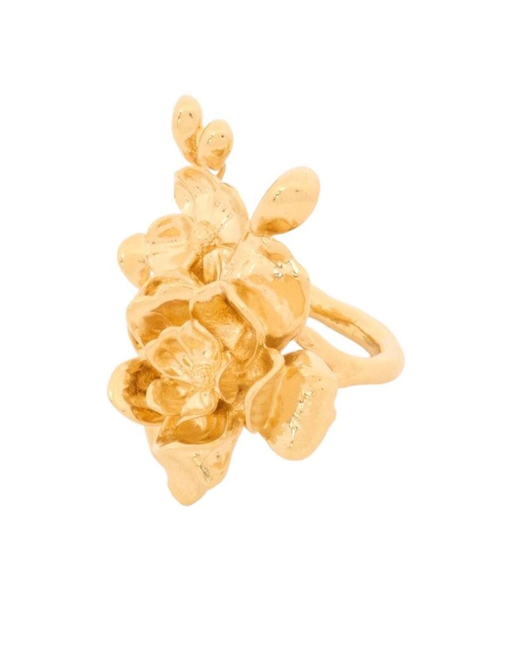 Chloé Metallic Chloé Bouquet Floral Ring