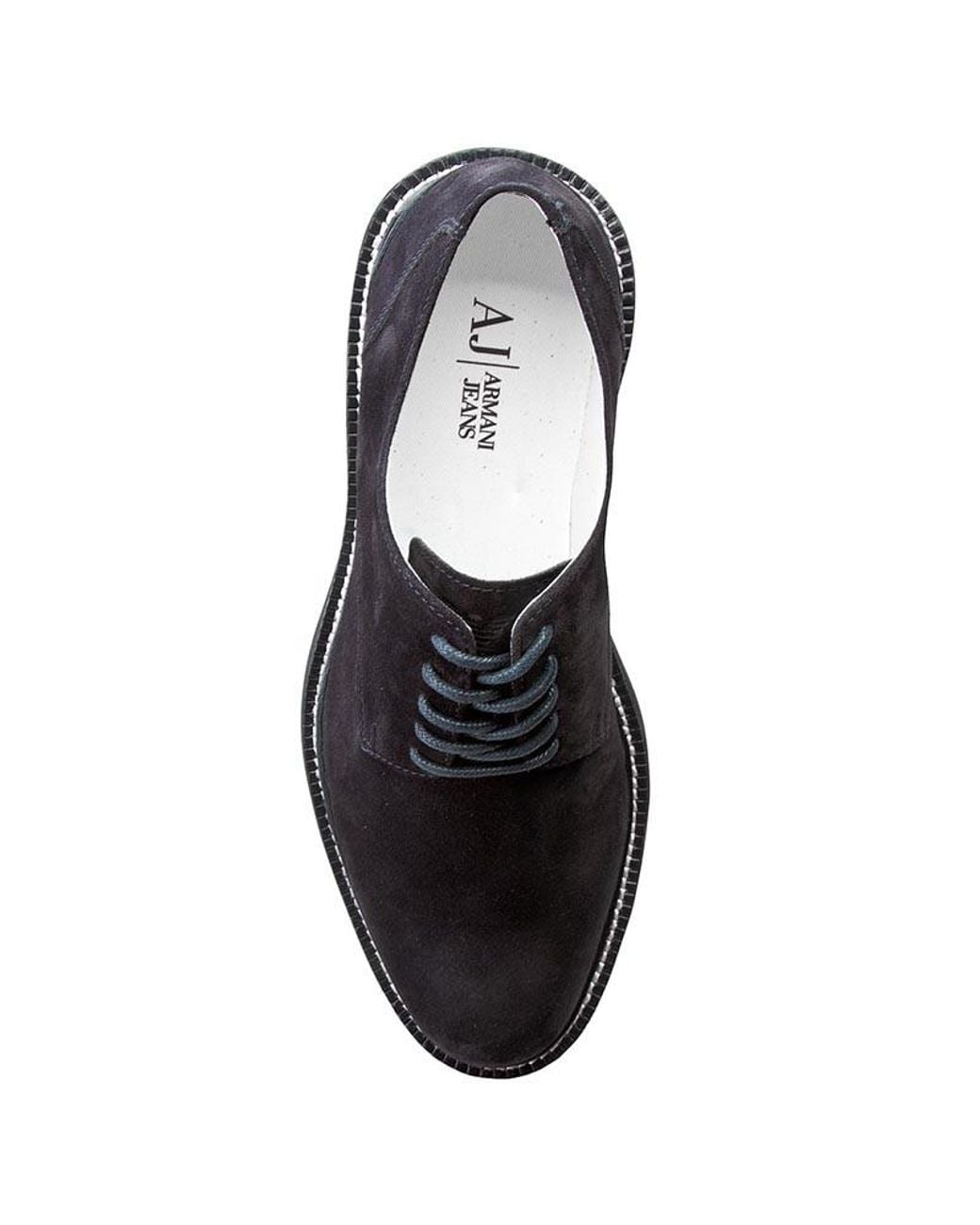 Armani Jeans Blue Round Head Business Casual Shoes for men