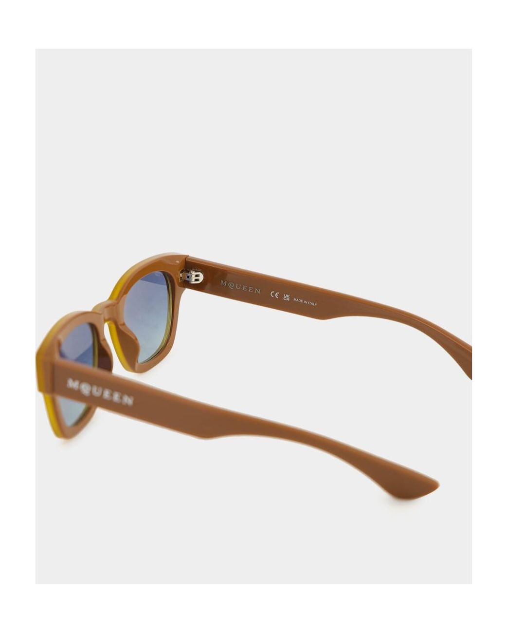 McQueen Blue Eyewear Square Frame Sunglasses for men