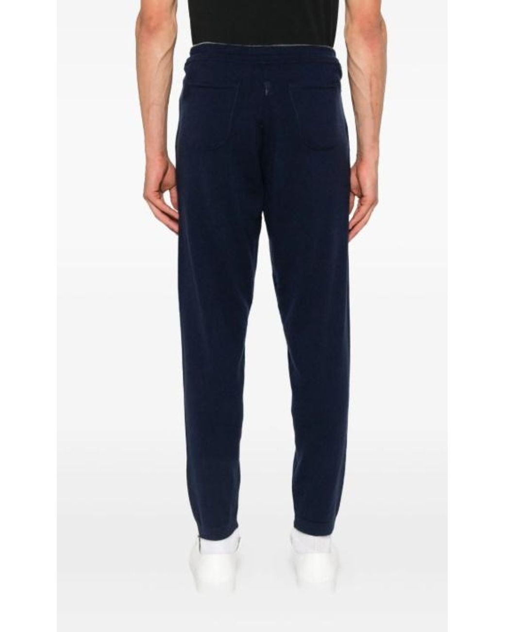 Eleventy Blue Drawstring Waist Sweatpants for men