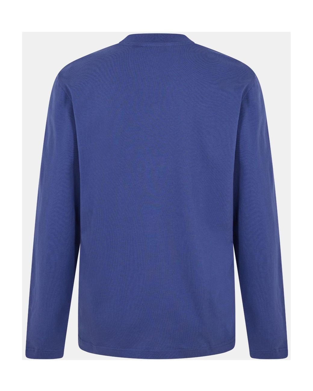 Off-White c/o Virgil Abloh Blue Logo Long Sleeve T-Shirt for men