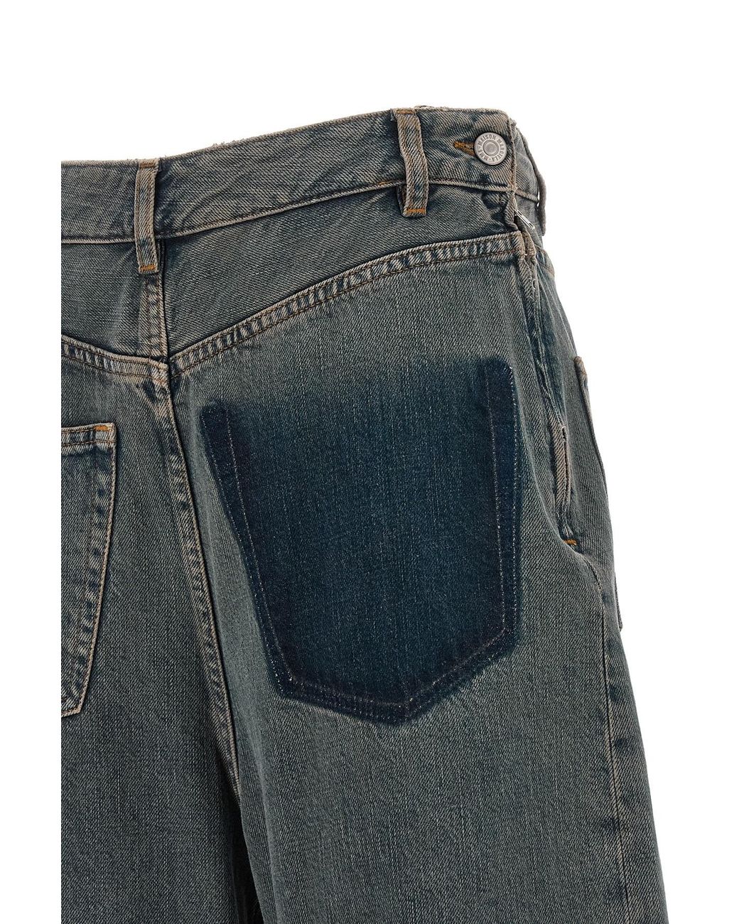 MM6 by Maison Margiela Gray Back To Back Jeans