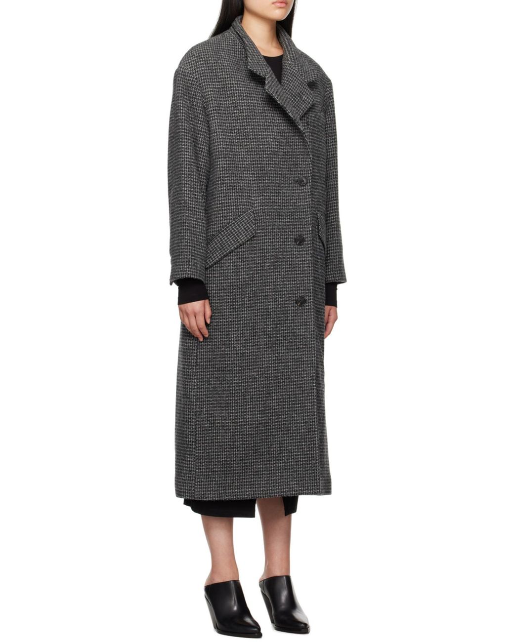 Isabel Marant Black Isabel Marant Étoile Sabine Straight Hem Coat