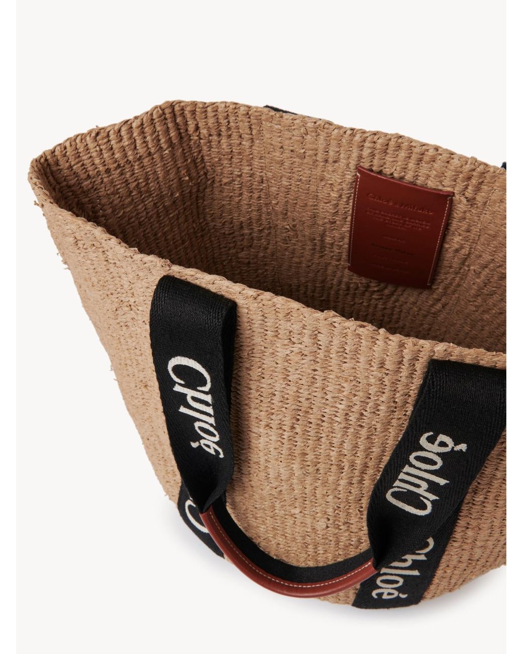 Chloé Brown Chloé Woody Large Tote Bag