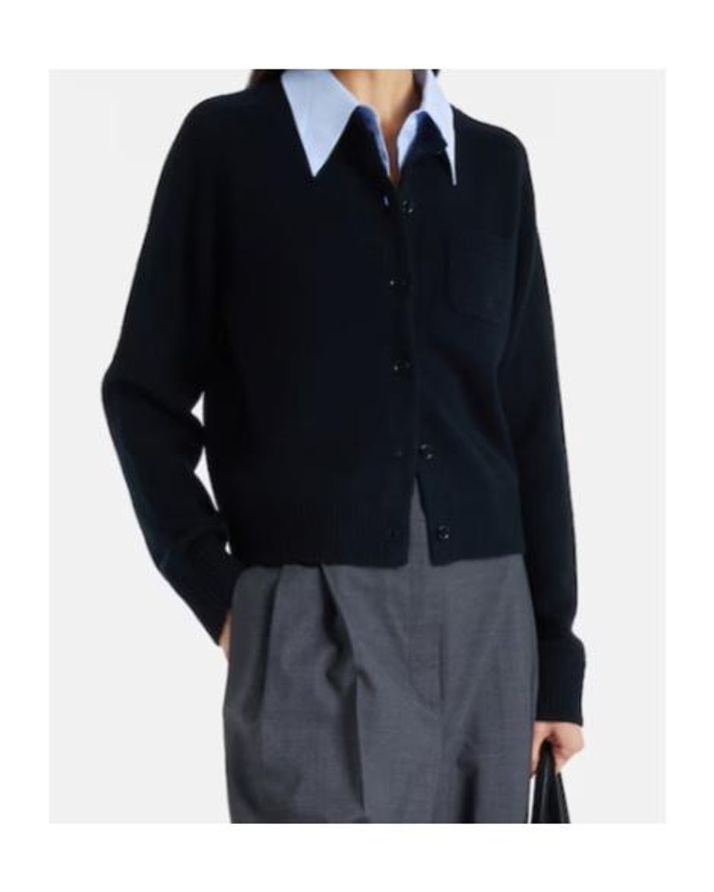 Dorothee Schumacher Black Long-Sleeved Cardigan