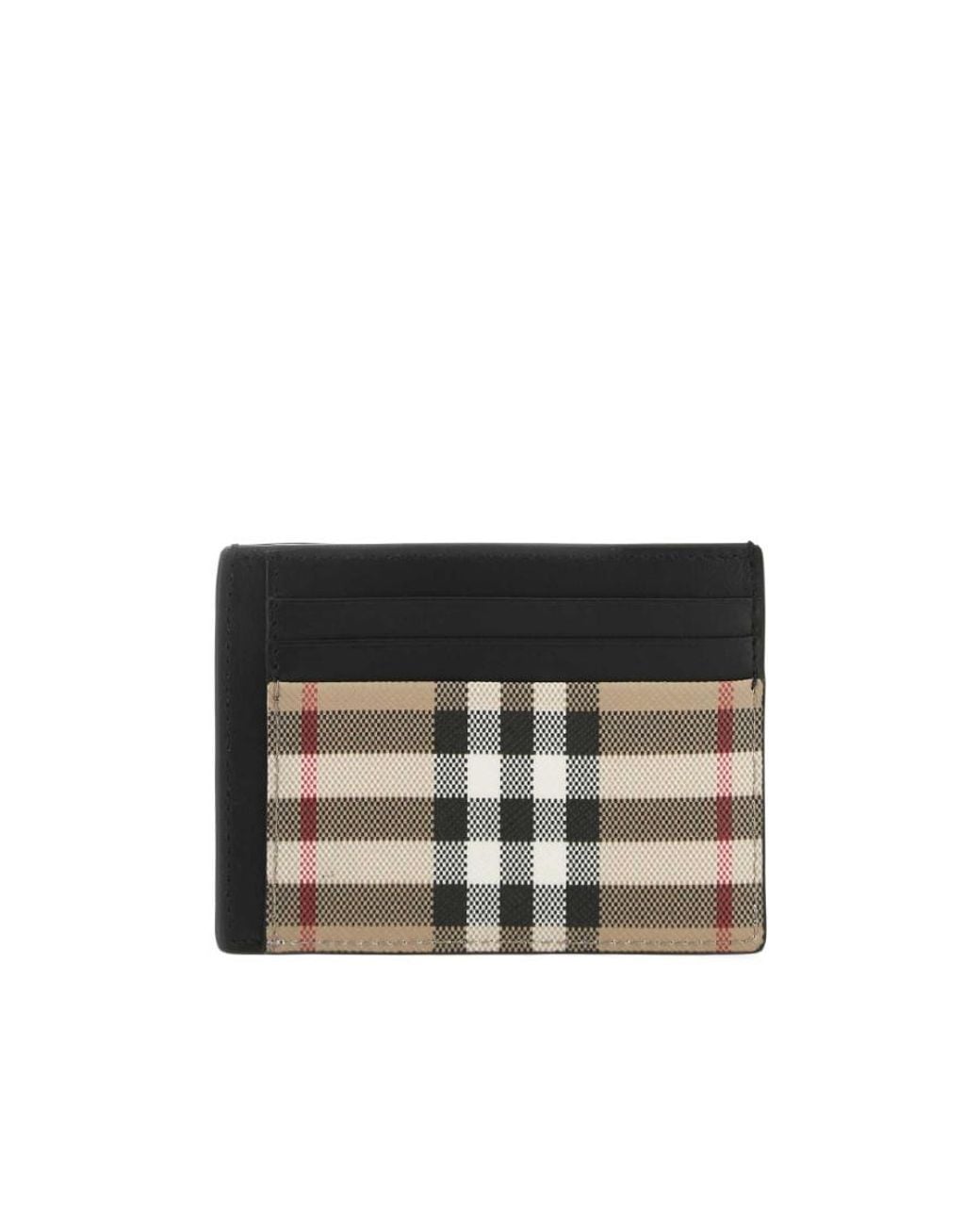 Burberry Black Vintage Check Cardholder for men