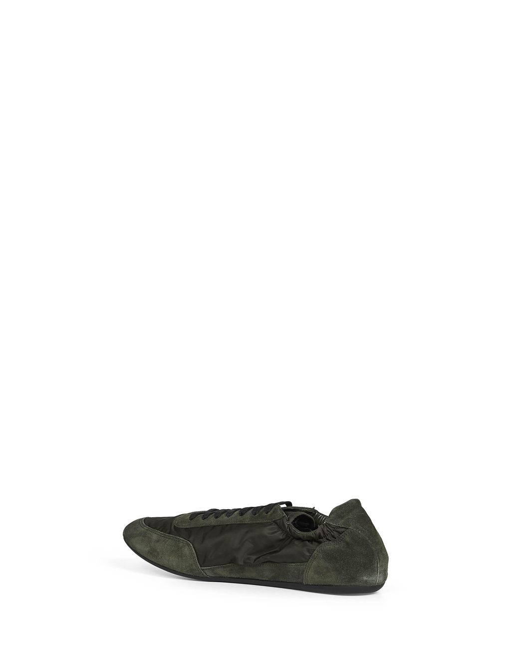 Prada Green Collapse Re-Nylon Lace-Up Sneakers for men