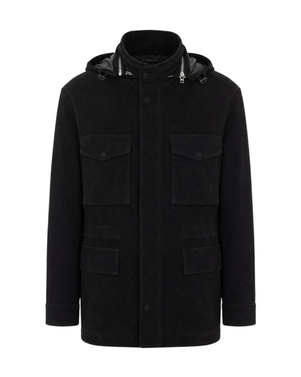 Tom Ford Black Long Sleeve Hooded Jacket for men