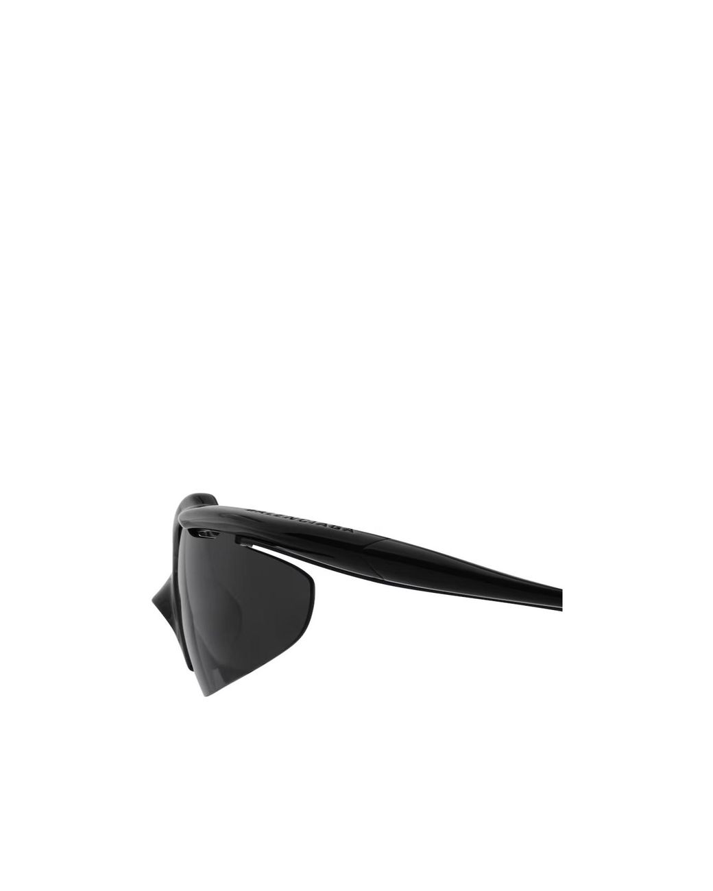 Balenciaga White Eyewear Wrap-Around Frame Sunglasses