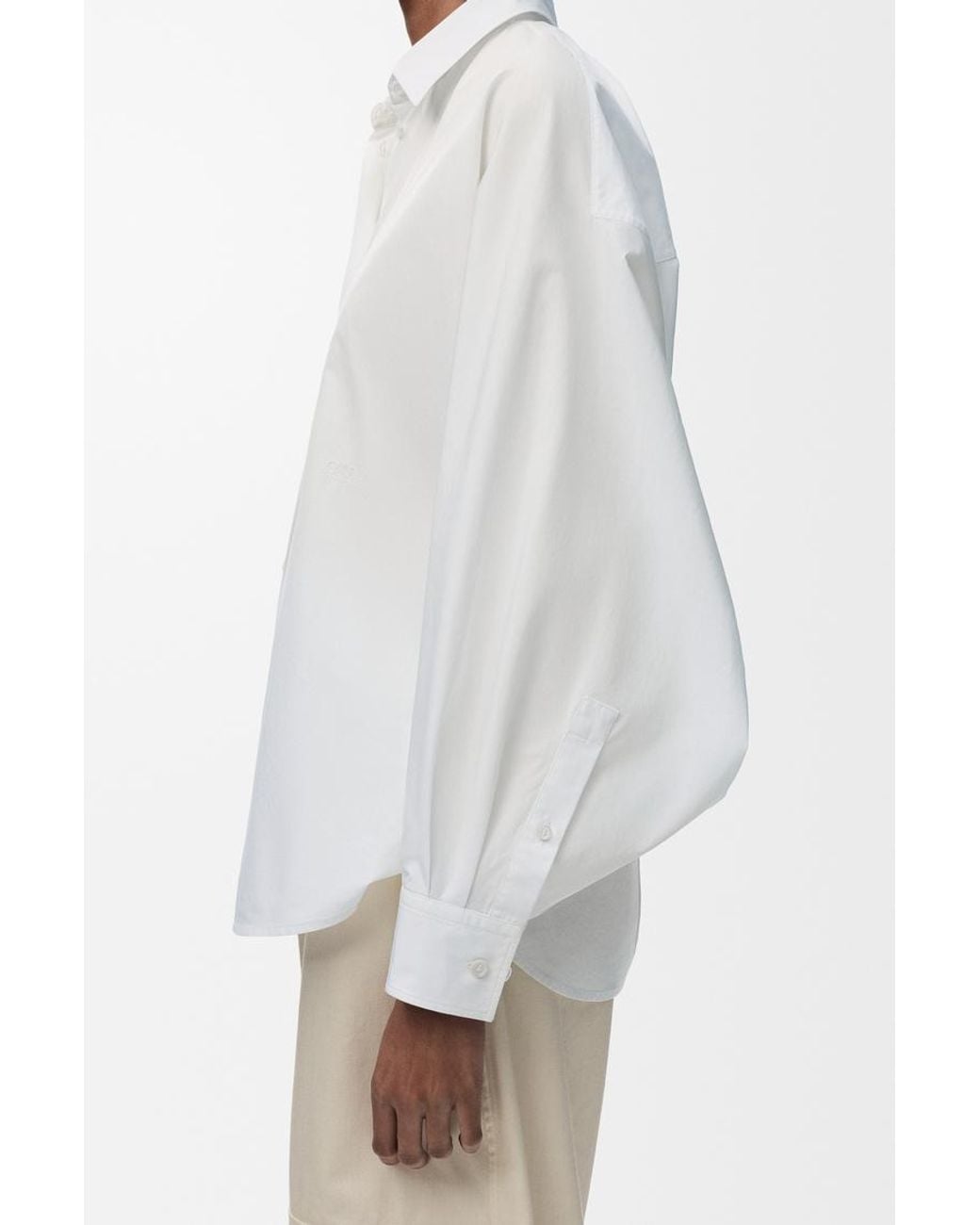 Loewe White Long Sleeve Buttoned Shirt
