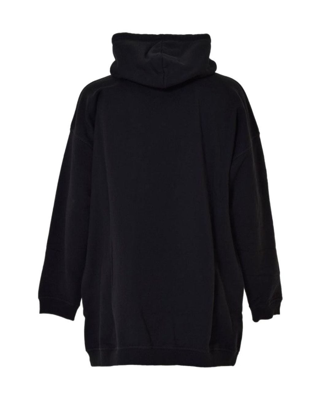 DSquared² Black Logo-Printed Drawstring Hoodie