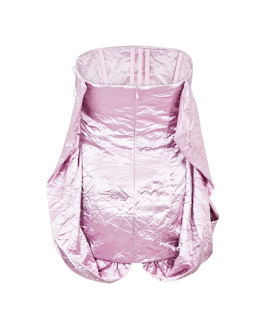 The Attico Purple Satin Mini Dress