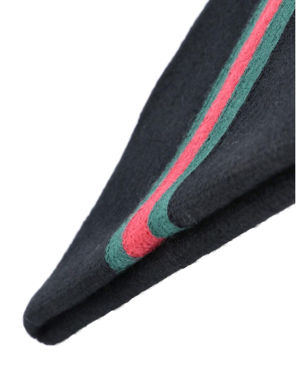 Gucci Blue Web Striped Beanie for men