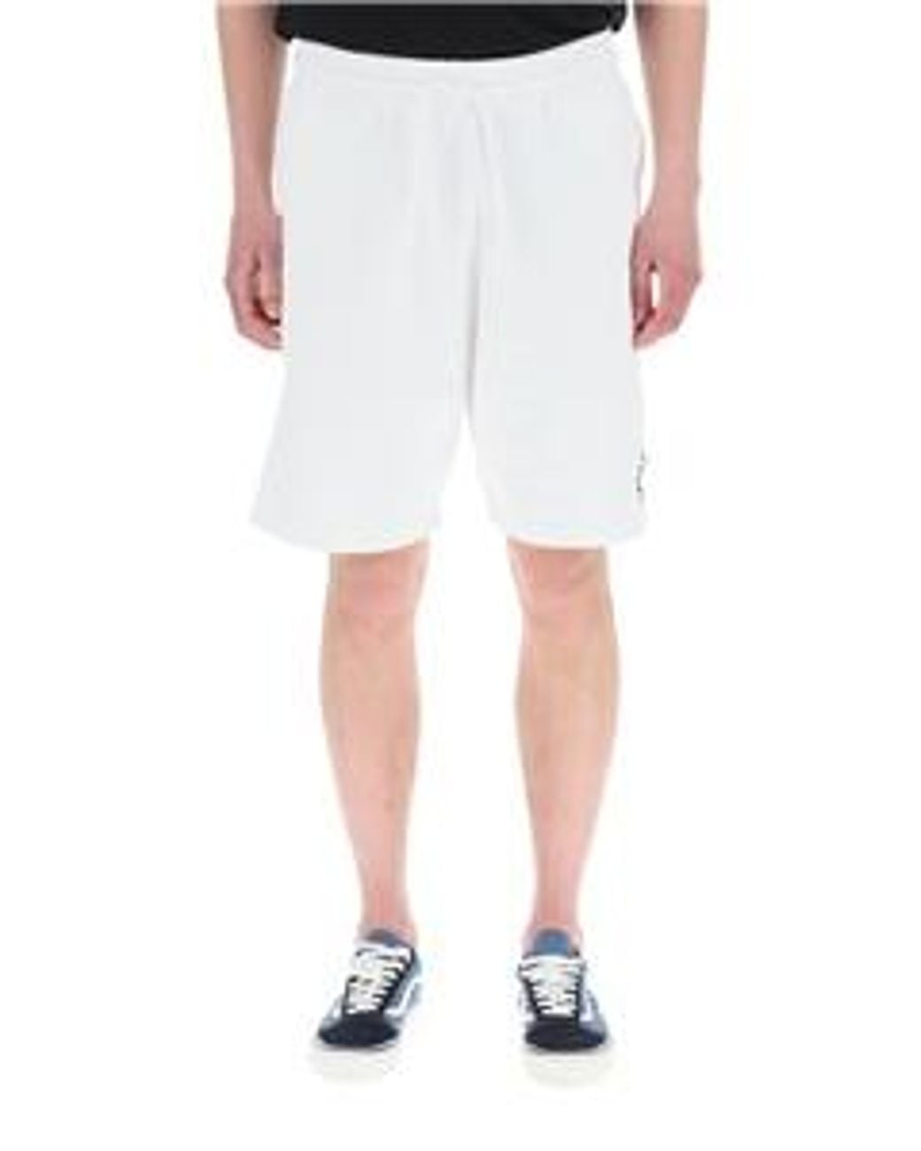 Marcelo Burlon White County Of Milan Tempera Cross Basket Shorts for men