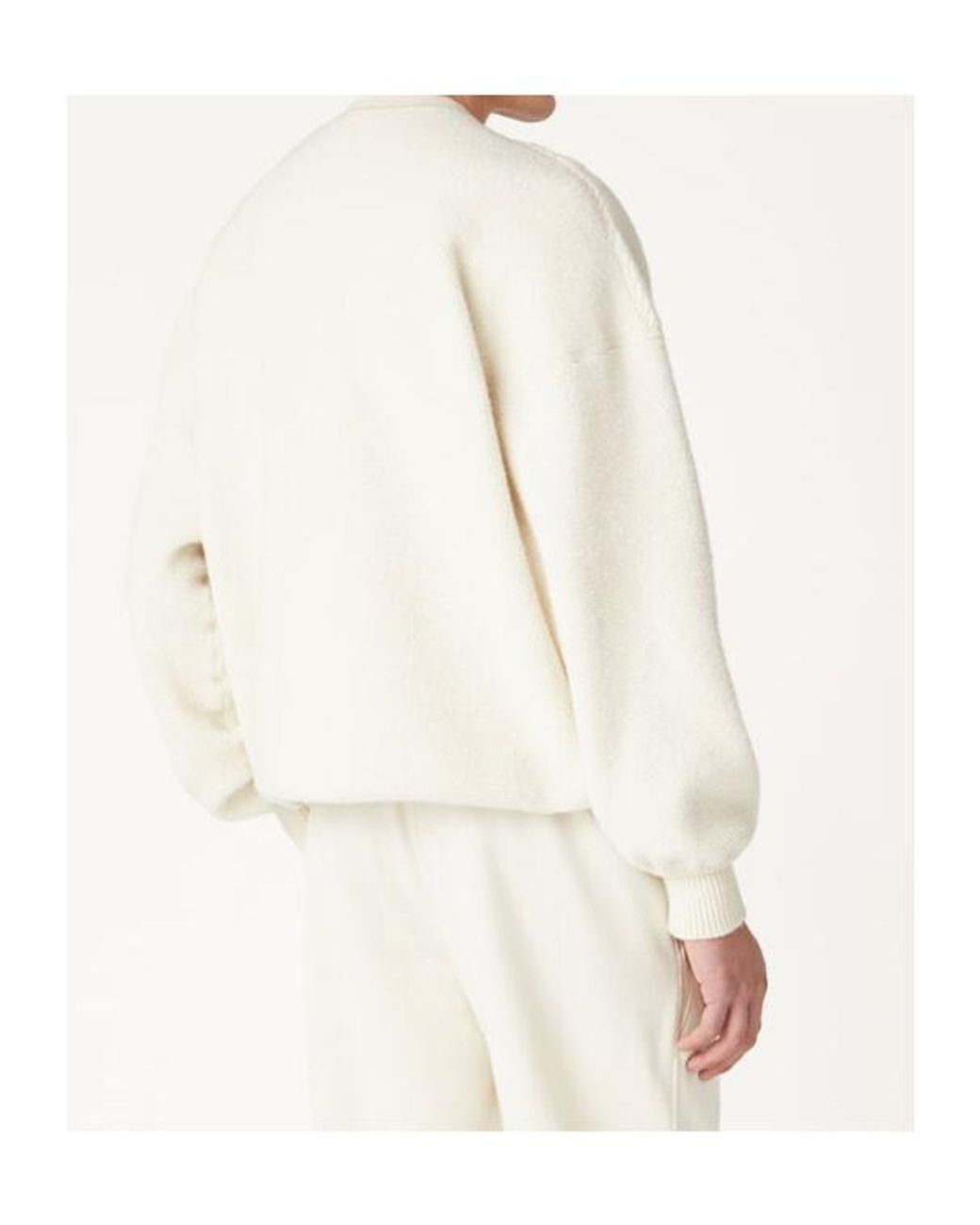 Loro Piana White Round Neck Sweater for men