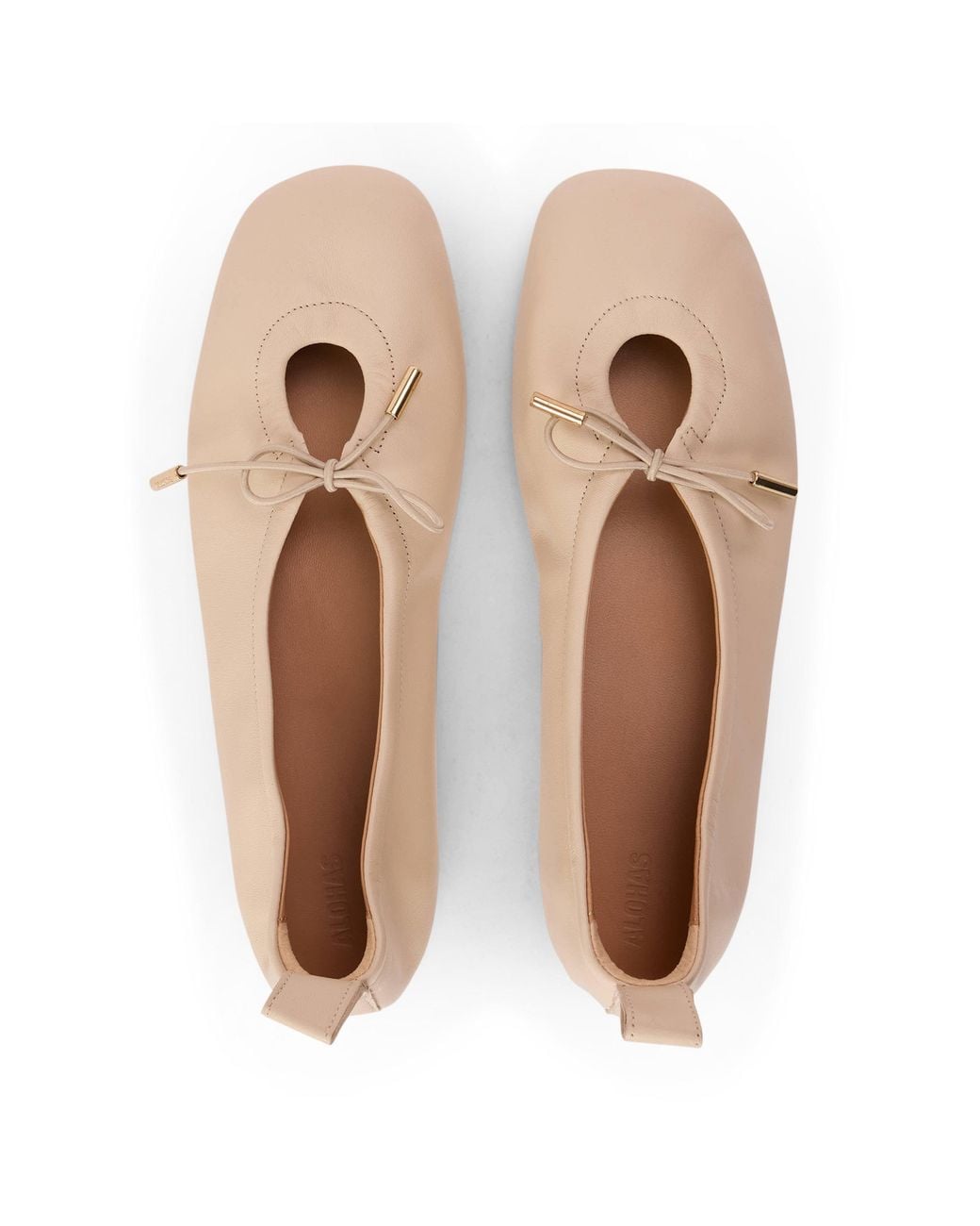 Alohas Natural Ballet Pumps