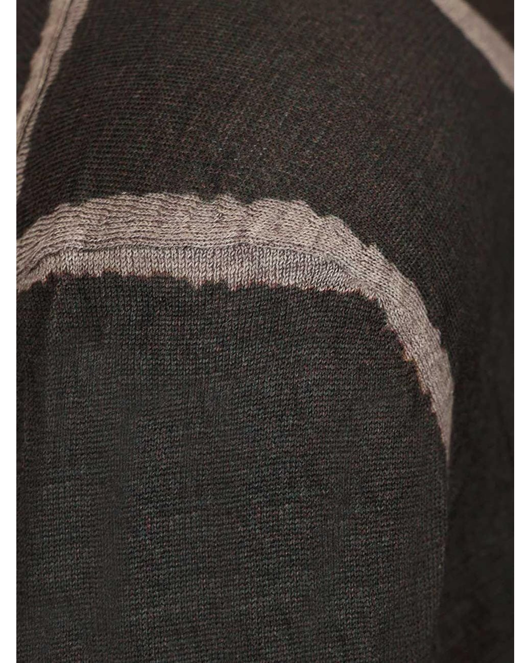 Acne Black Wrinkled V-Neck Jumper