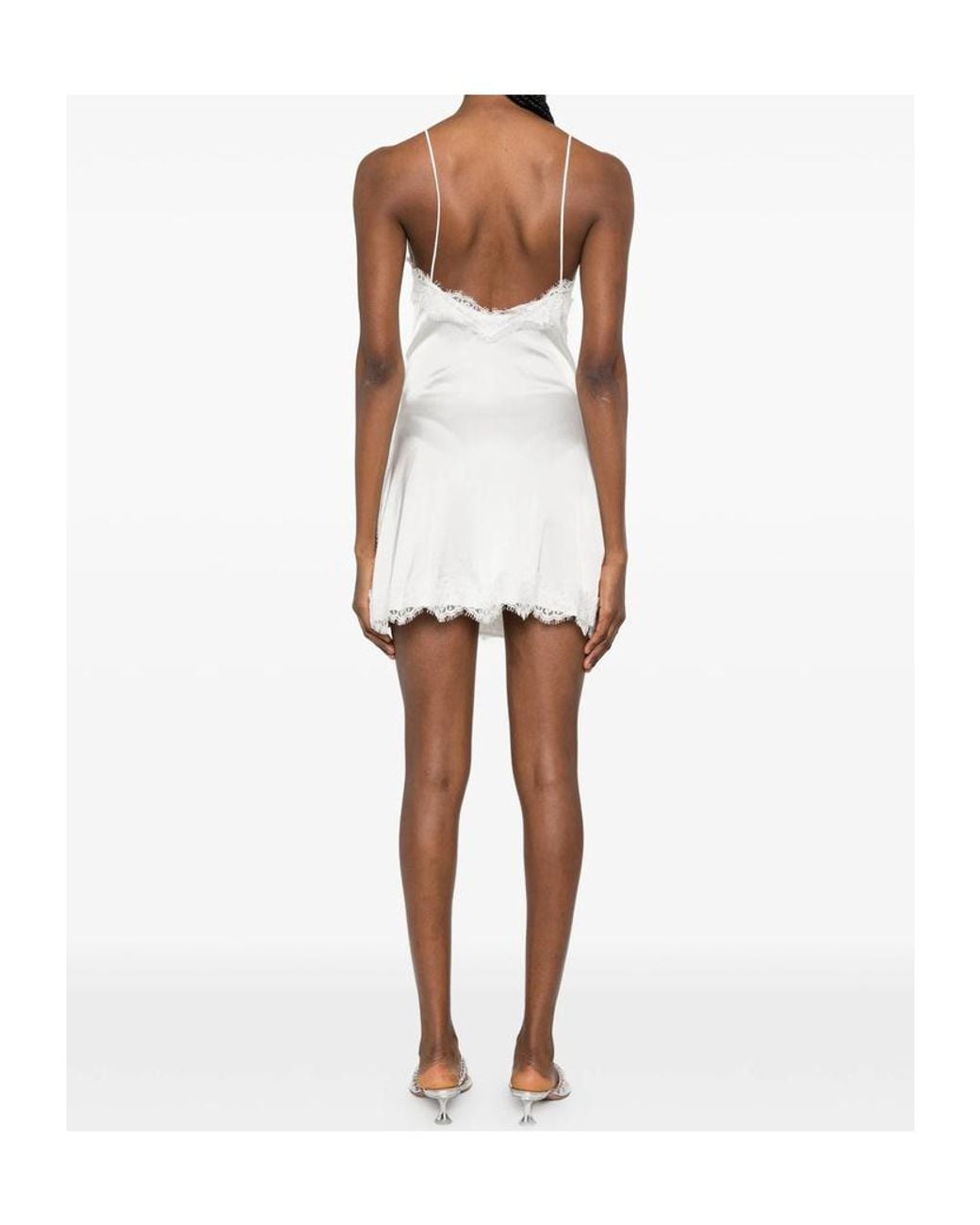 Oseree White Oséree Lace Trim Camisole