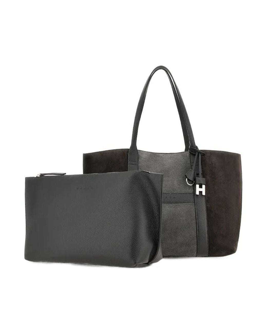 Hogan Black Palissandro Medium Tote Bag
