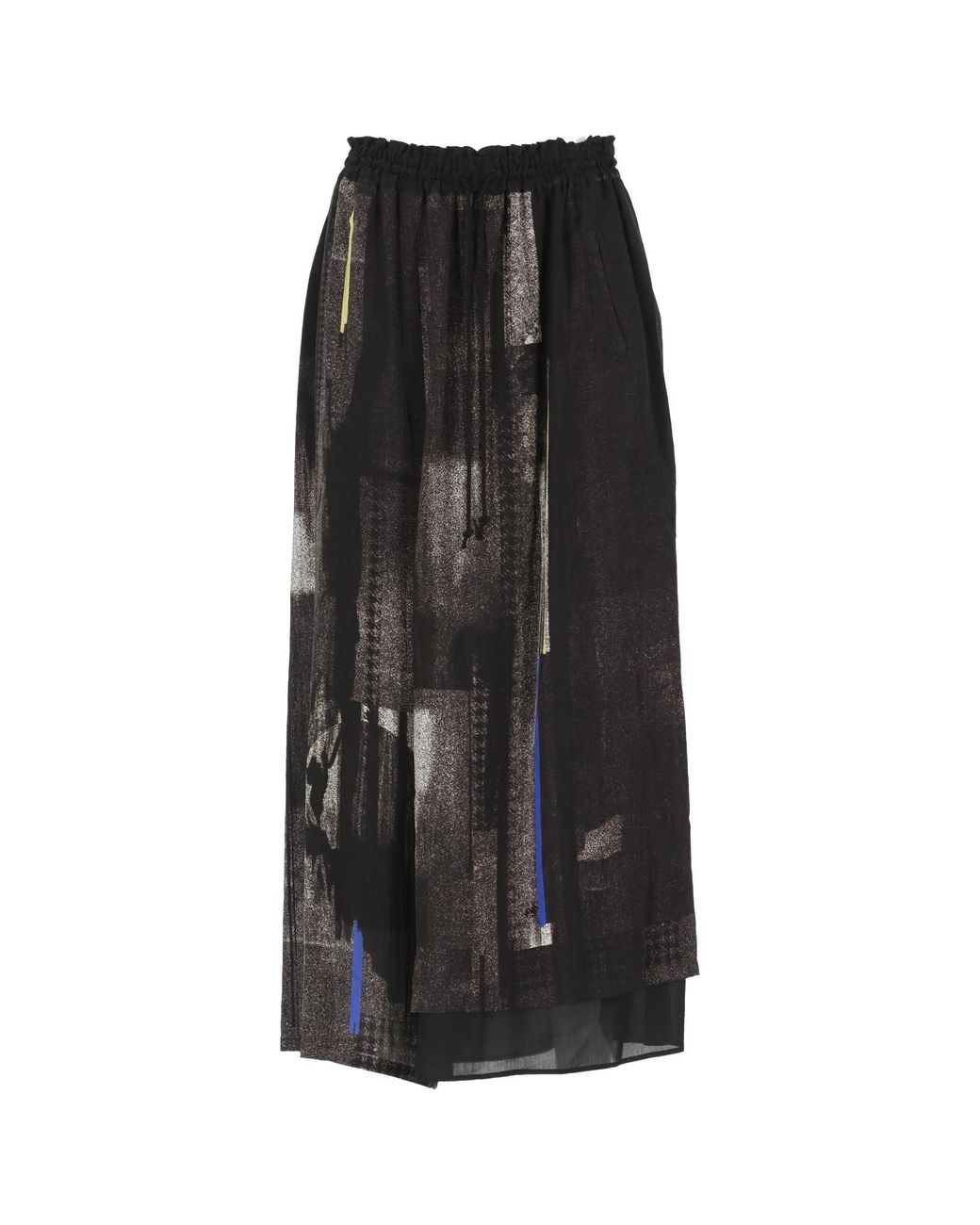 Y's Yohji Yamamoto Black Oversized Drawstring Pants