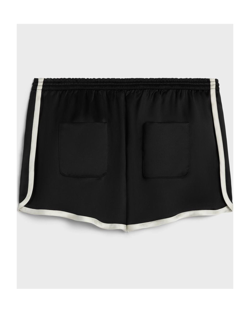 Céline Black Mini Triomphe Shorts