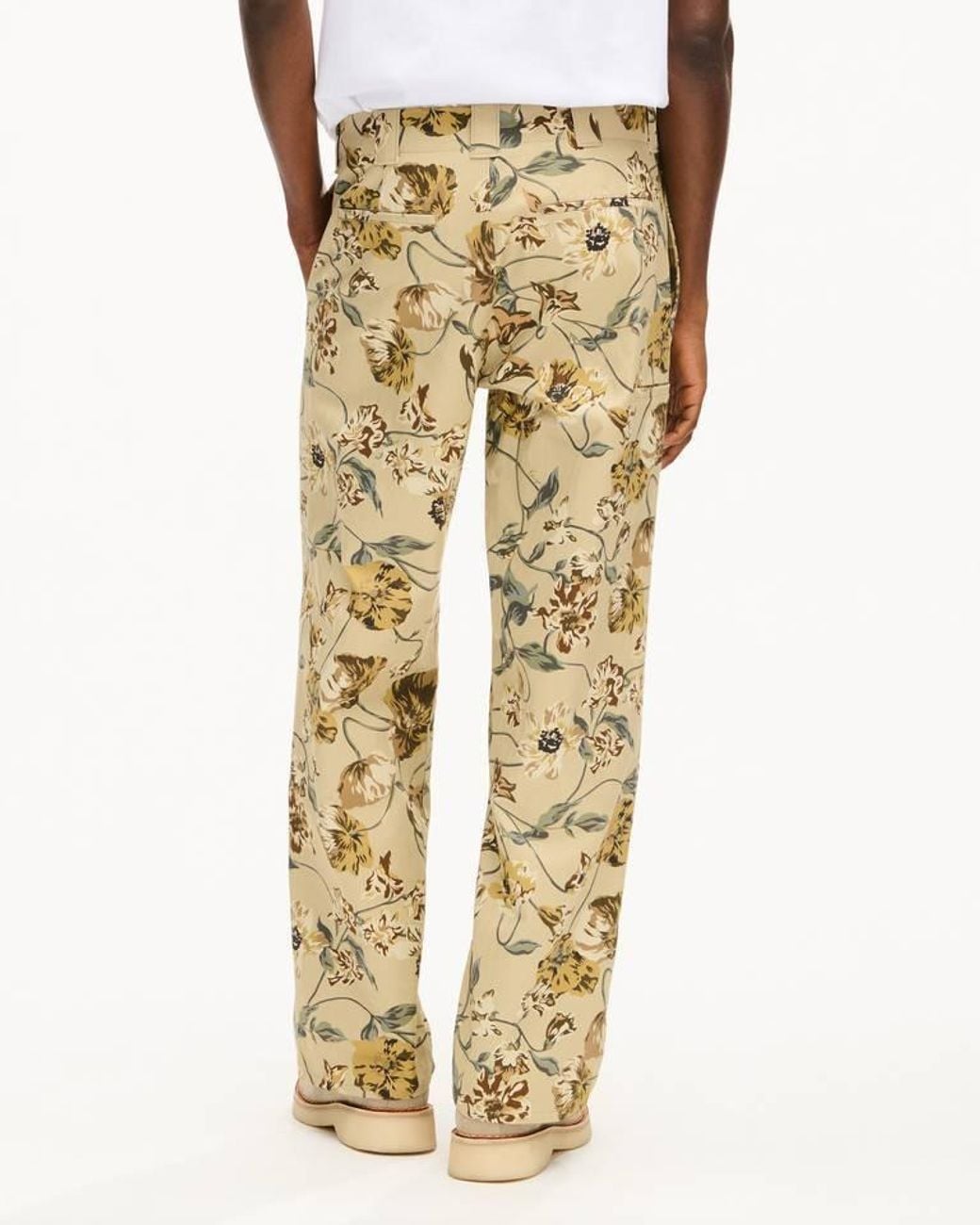 KENZO Natural Floral Wide-Leg Jeans for men