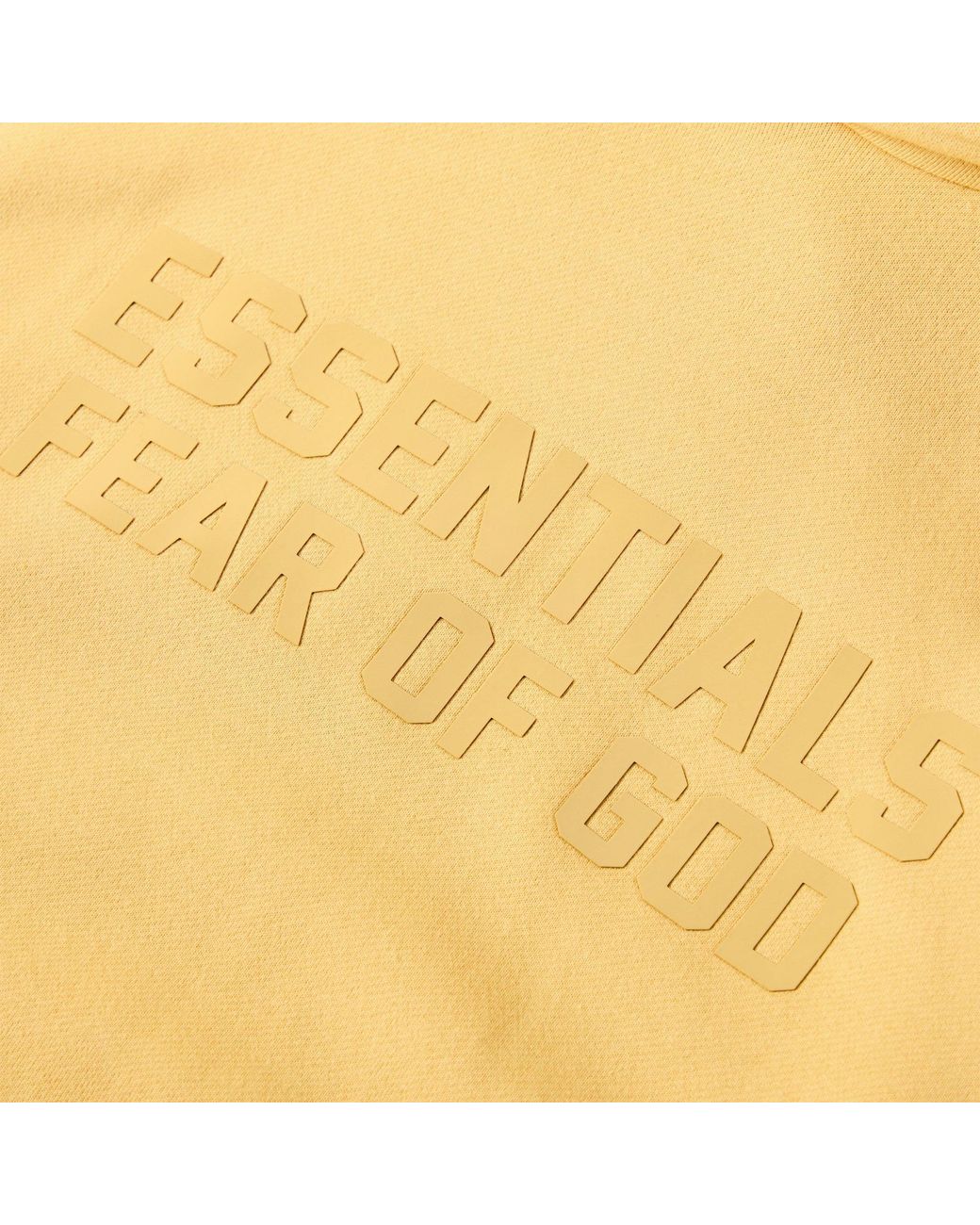 Fear Of God Yellow Logo Hoodie for men