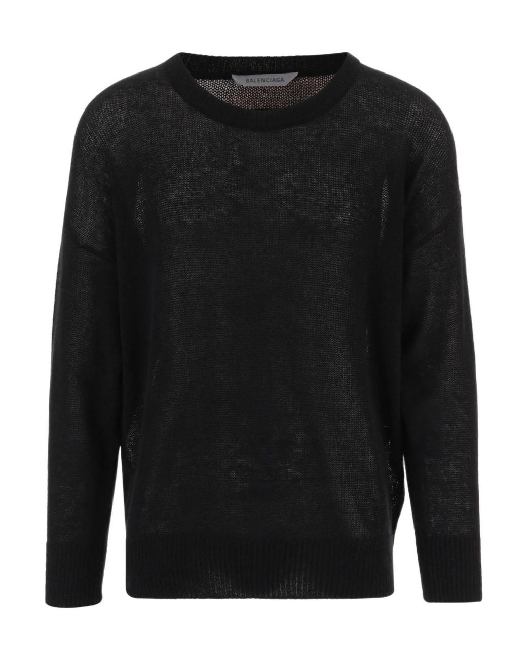 Balenciaga Black Relaxed-Fit Sweater