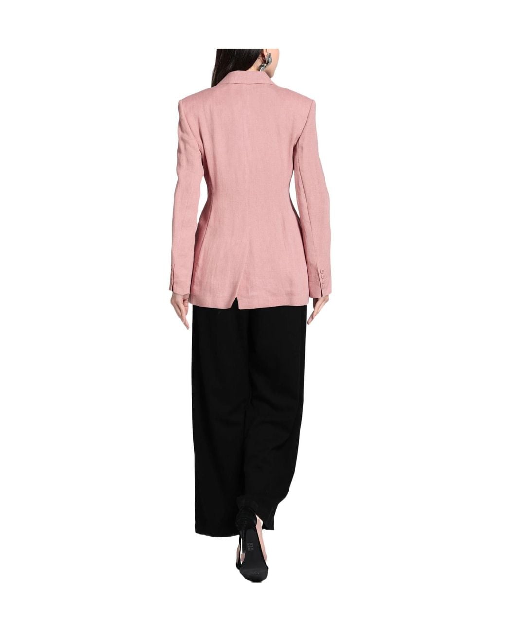 Max Mara Pink Single-Breasted Blazer