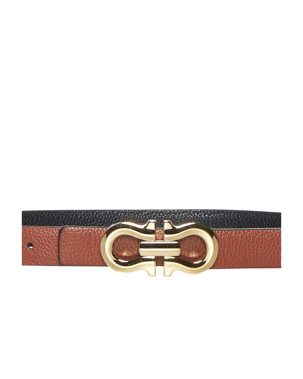 Ferragamo White Buckle Belt